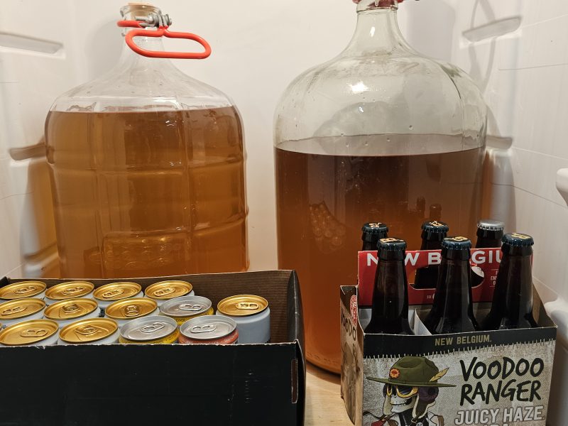 Cider Batches #001 and #001 Together